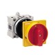 GX1692O88 LOVATO ROTARY CAM SWITCHE, GX SERIES, O88 098 VERSIONS REAR MOUNT DOOR COUPLING WITH RED/YELLOW PA..