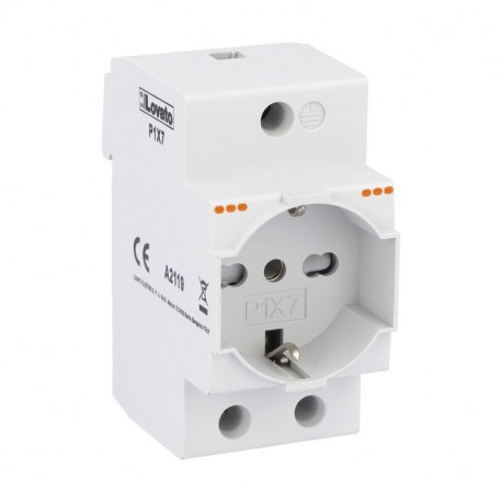 P1X7 LOVATO MODULAR SOCKET FOR ITALY AND GERMANY (SCHUKO) 16A