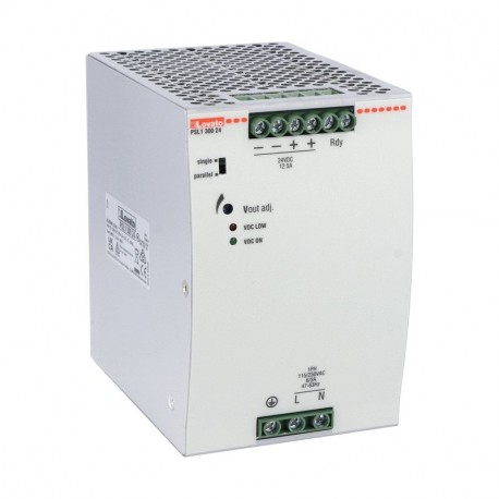 PSL130048 LOVATO DIN RAIL SWITCHING POWER SUPPLY, SINGLE PHASE. 48VDC, 6.25A / 300W