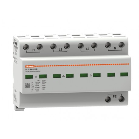 SA1B3NA320R LOVATO SURGE PROTECTION DEVICE TYPE 1 AND 2 MONOBLOCK, IEC IMPULSE CURRENT IIMP (10/350ΜS) 25KA ..