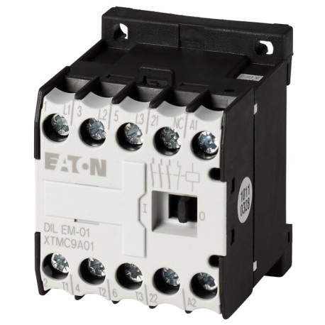 DILEM-01(TVC200) 000639 XTMC9A01DH EATON ELECTRIC Mini-Contactor de potencia Conexión a tornillo 3 polos + 1..