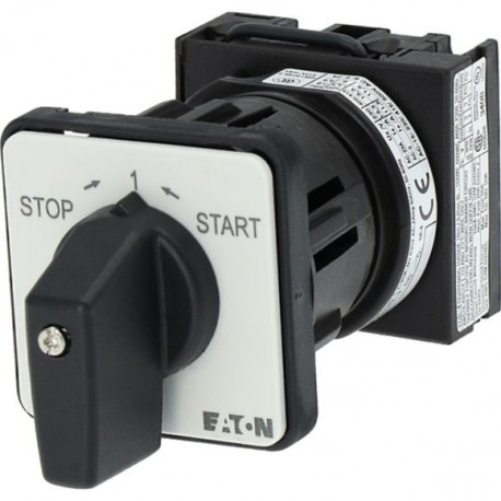 T0-1-15362/EZ 009247 EATON ELECTRIC Interruptor pulsador ON-OFF 2 polos 20 A Placa indicadora: STOP I START ..