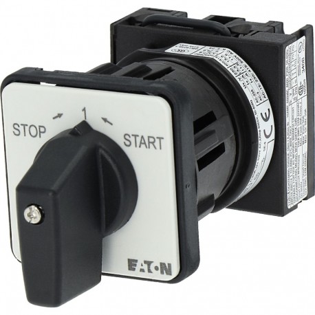 T0-1-15362/EZ 009247 Y7-9247 EATON ELECTRIC Botão de ligação, contatos: 2, 20 A, faceplate: STOP I