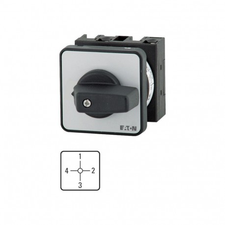 T0-1-8566/E 009815 Y7-9815 EATON ELECTRIC Serienschalter, Kontakte: 2, 20 A, Frontschild: 4-1-2-3, 90 °, ras..