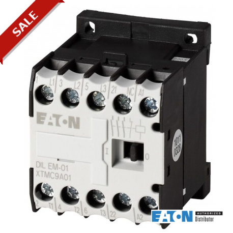 DILEM-01(24V60HZ) 010134 EATON ELECTRIC Leistungsschütz, 3-polig + 1 Öffner, 4 kW/400 V/AC3