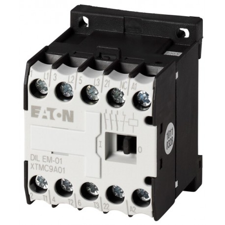 DILEM-01(115V60HZ) 010470 XTMC9A01CX EATON ELECTRIC Contator, 3p + 1 N / C, 4 kW / 400V / AC3