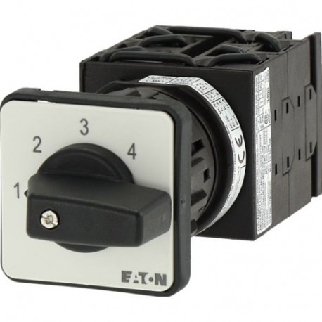 T0-3-150/EZ 012380 EATON ELECTRIC Step switches, Contacts: 5, 20 A, front plate: 1-5, 45 °, maintained, cent..