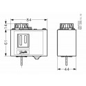 060L111166 DANFOSS REFRIGERATION KP68 termostato M / 36