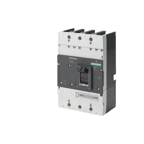 3VL6780-1UN46-0AA0 SIEMENS Interruptor automático VL800N poder de corte estándar Icu 55 kA, 415V AC 4 polos,..