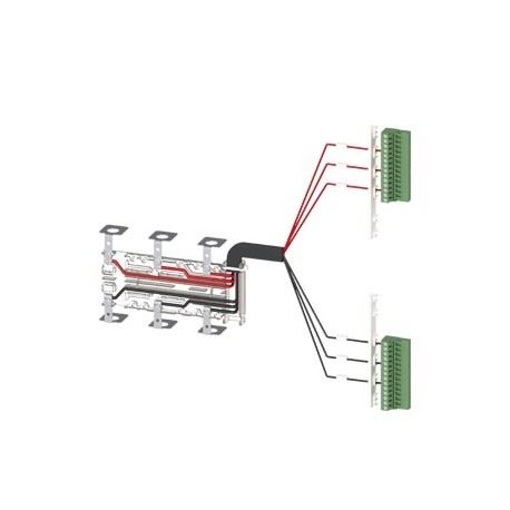 3KC9832-1 SIEMENS Accessory for 3KC8 Auxiliary conductor terminals, kit for connection at the top 3-pole for..