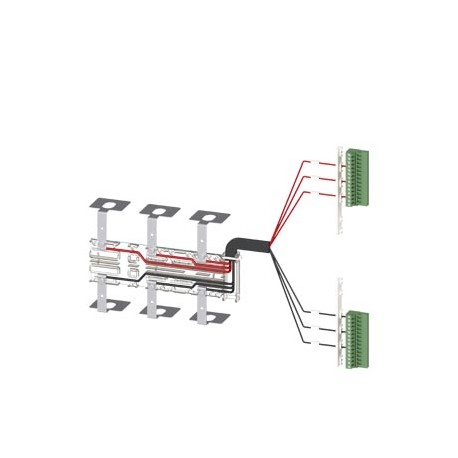 3KC9832-3 SIEMENS Accessory for 3KC8 Auxiliary conductor terminals, kit for connection at the top 3-pole for..