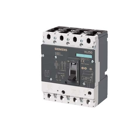3VL3720-2NF46-0AA0 SIEMENS circuit breaker VL250H high breaking capacity Icu 70kA, 415V AC 4-pole, line prot..