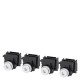 3VA9114-0QA00 SIEMENS Attacchi piatti a vite, 4 pezzi Accessori per: 3VA1 100/160