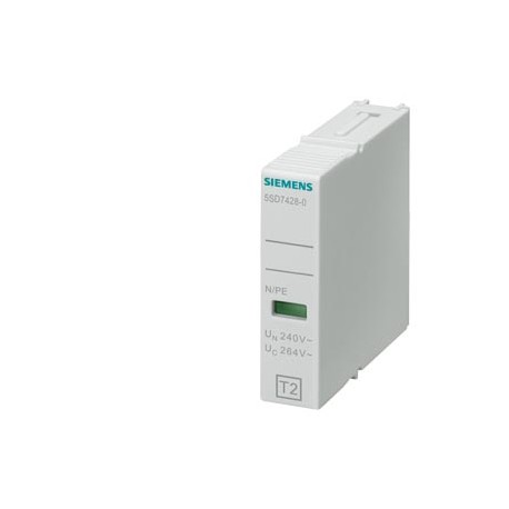 5SD7428-0 SIEMENS Connecteur mâle type 2 N-PE classe d'exigence C, UC 260V 1 pôle, forme étroite pour parafo..