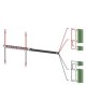 3KC9834-6 SIEMENS Accessory for 3KC8 Power supply cable for connection at the top 2-pole for 1600 A for 3-po..