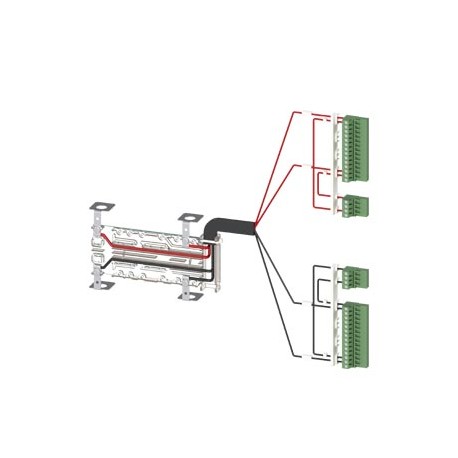3KC9834-1 SIEMENS Accessory for 3KC8 Power supply cable for connection at the top 2-pole for 250 A for 3-pol..