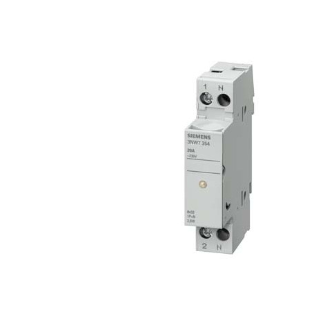 3NW7054 SIEMENS SENTRON, base portafusibles cilíndricos, 10x38 mm, 1 P+N, Entrada: 32 A, Un AC: 690 V, Señal..