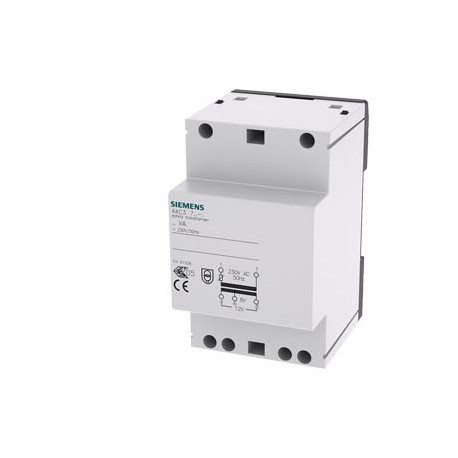 4AC3724-0 SIEMENS trasformatore di sicurezza, 24 VA primario AC 230 V, 50Hz, secondario 8 V, AC 12 V con fus..