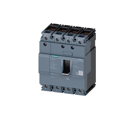 3VA1110-1AA46-0AA0 SIEMENS Interruptor-seccionador 3VA1 IEC Frame 160 4 polos SD100, In 100 A sin protección..