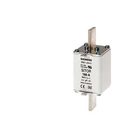 3NE1230-2 SIEMENS Cartuccia fusibile SITOR, con contatti a coltello, NH1, In: 315 A, gR, Un AC: 690 V, Un DC..