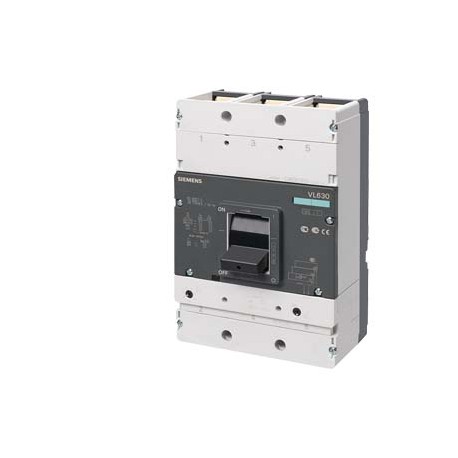 3VL5763-2MF36-0AA0 SIEMENS Interruptor automático VL630H capacidad de maniobra alta Icu 70 kA, 415V AC 3 pol..