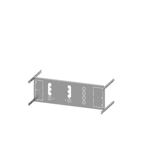 8PQ6000-8BA27 SIEMENS SIVACON S4, piastra di montaggio 3VA23 (400A), a 3 poli, installazione fissa, A: 250mm..