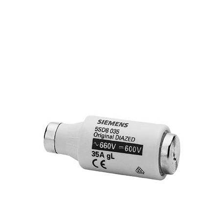5SD8035 SIEMENS DIAZED-Sicherungseinsatz 690V für Kabel- und Leitungsschutz Betriebsklasse gG Größe DIII, E3..