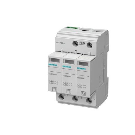 5SD7463-0 SIEMENS scaricatore di sovratensione tipo 2 classe di requisiti C, UC 350V moduli di protezione in..