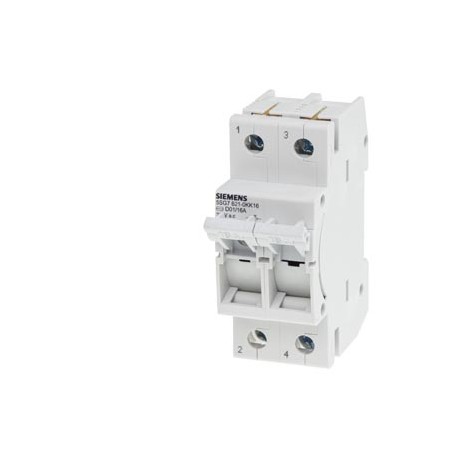 5SG7621-0KK16 SIEMENS MINIZED, fuse switch disconnector, D01, 2-pole, In: 16 A, Un AC: 400 V