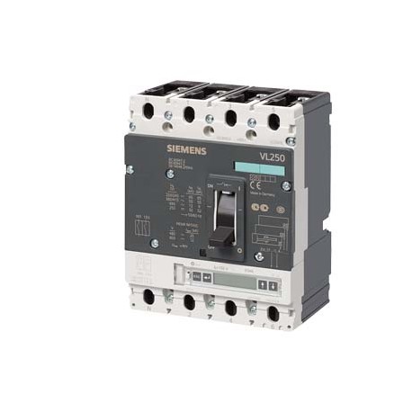 3VL3725-2UN46-0AA0 SIEMENS Interruptor automático VL250H capacidad de maniobra alta Icu 70 kA, 415V AC 4 pol..
