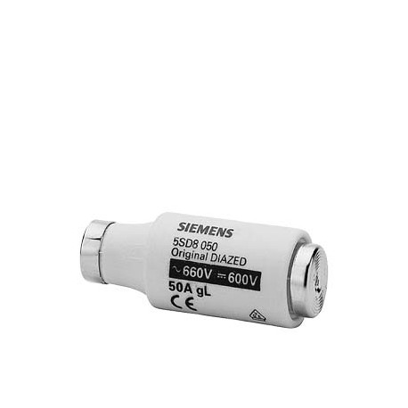 5SD8050 SIEMENS DIAZED fuse link 690 V for cable and line protection Operating class gG Size DIII, E33, 50 A