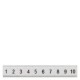 8WH8121-1AB75 SIEMENS Labeling plate, flat, with 71-80, vertical, Terminal width: 4.2 mm, H: 6.4 mm, white