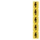 8WH9060-5AA06 SIEMENS inscription label, with lightning symbol, vertical, terminal width: 5.2 mm, yellow