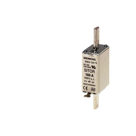 3NE4101 SIEMENS Cartuccia fusibile SITOR, con contatti a coltello, NH0, In: 32 A, gR, Un AC: 1000 V, Un DC: ..