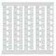 8WH8202-2DA05 SIEMENS Labeling plate, horizontal and vertical, Terminal width: 5 mm, H: 7 mm, white