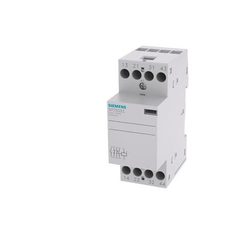 5TT5832-0 SIEMENS INSTA contactor with 2 NO contact and 2 NC contacts Contact for 230 V AC, 400 V 25 A Contr..