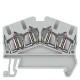 8WH2504-0AF00 SIEMENS Through-type terminals with spring-loaded connection, Compact design, 4 terminals Cros..