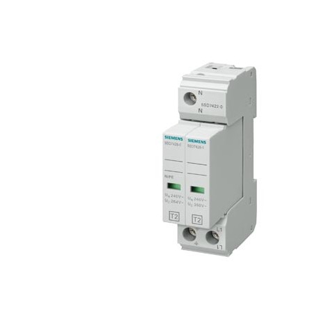 5SD7422-0 SIEMENS scaricatore di sovratensione tipo 2 classe di requisiti C, UC 350V moduli di protezione in..