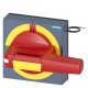 8UD1841-2CD05 SIEMENS handle with masking plate EMERGENCY-STOP illuminated size 100x 100, for shaft 8x 8, 0-..