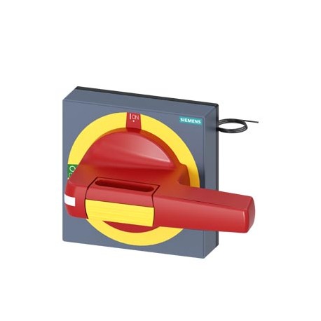 8UD1841-2CD05 SIEMENS handle with masking plate EMERGENCY-STOP illuminated size 100x 100, for shaft 8x 8, 0-..
