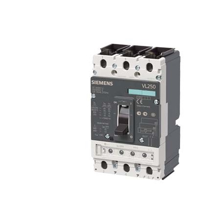 3VL3720-1MB36-0AA0 SIEMENS Interruptor automático VL250N poder de corte estándar Icu 55 kA, 415V AC 3 polos,..
