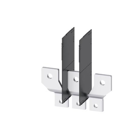 3VA9483-0QC00 SIEMENS attacco a sbarra divaricato sul lato frontale 3 pezzi Accessori per: 3VA1 400/630 3VA2..