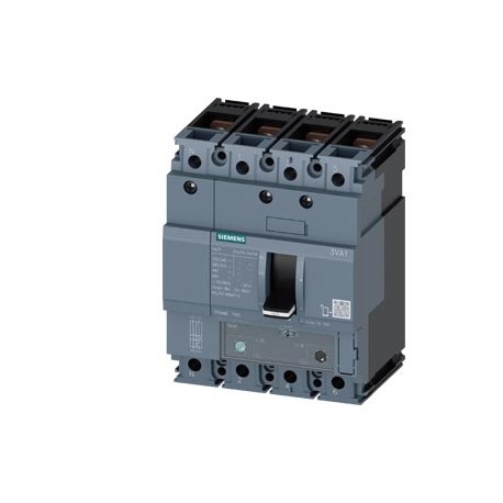 3VA1150-6EF42-0AA0 SIEMENS circuit breaker 3VA1 IEC frame 160 breaking capacity class H Icu 70kA @ 415V 4-po..