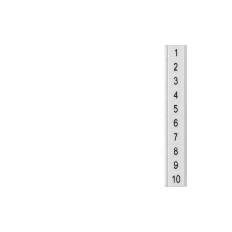 8WH8141-1AB25 SIEMENS etichetta di siglatura, iscrizione piatta, larghezza del morsetto 4,2 mm, fissaggio a ..