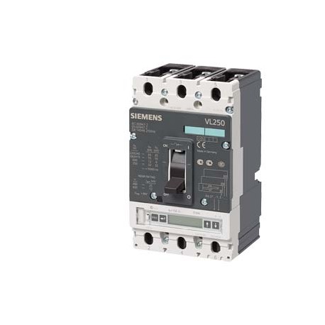 3VL3725-2UL36-0AA0 SIEMENS Interruptor automático VL250H capacidad de maniobra alta Icu 70 kA, 415V AC 3 pol..