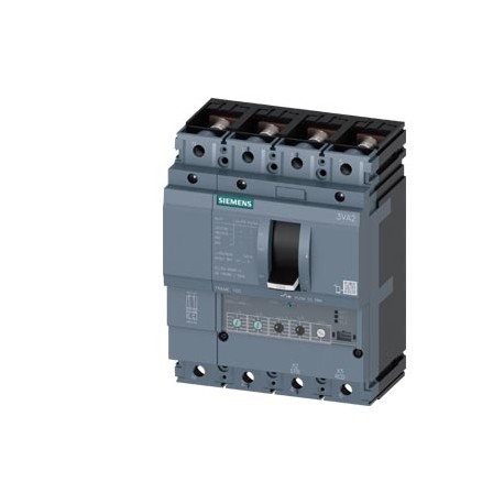 3VA2040-8HN42-0AA0 SIEMENS circuit breaker 3VA2 IEC frame 100 breaking capacity class L Icu 150kA @ 415V 4-p..