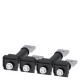 3VA9404-0QE00 SIEMENS attacco piatto posteriore 4 pezzi Accessori per: 3VA1 400/630 3VA2 400/630