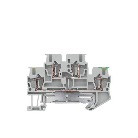 8WH2020-4AF00 SIEMENS TWO-TIER TERMINAL PE CONTACT B., LE TOP WITH SPRING CONNECTION, SECTION: 0.08 2.5 MM2,..
