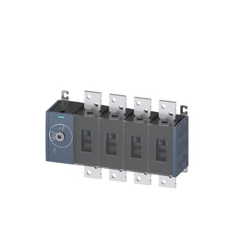 3KD5040-0RE10-0 SIEMENS sezionatore sottocarico 1000A, grand. costr. 5, a 4 poli comando frontale a sinistra..