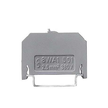 8WA1501 SIEMENS through-type terminal slitting Screw terminal on both sides 6mm, Sz. 2.5